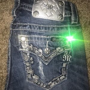 Miss Me Button Back Pocket Boot Cut Jeans